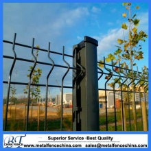 Powder Coated Welded Curved Wire Fence/3D Wire Mesh Fence